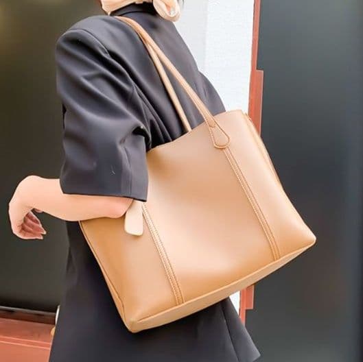 ビジネスバッグ レディース 上品シンプル 高級感漂う大容量トート