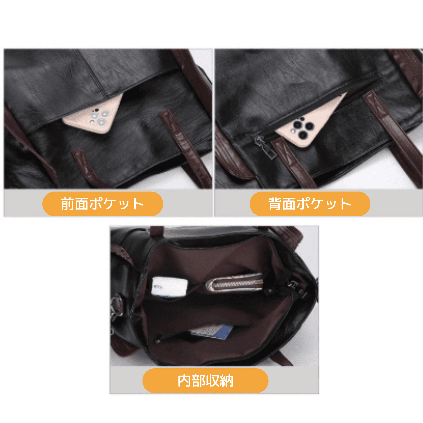 ビジネスバッグ レディース 上質レザー仕立て 職人技の美しいショルダーバッグ