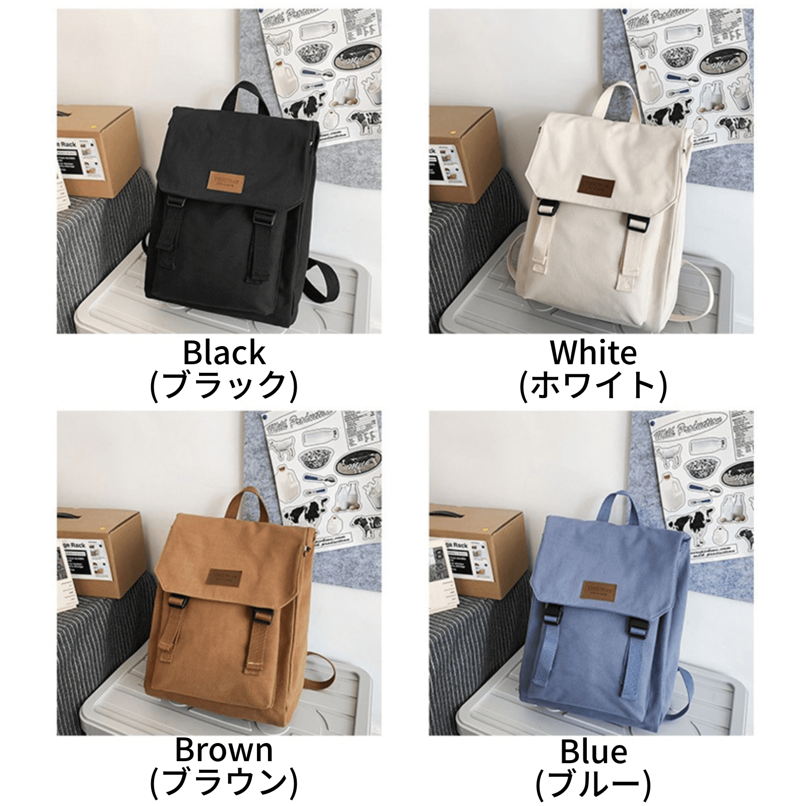 ビジネスバッグ レディース シンプル洗練フラップリュック