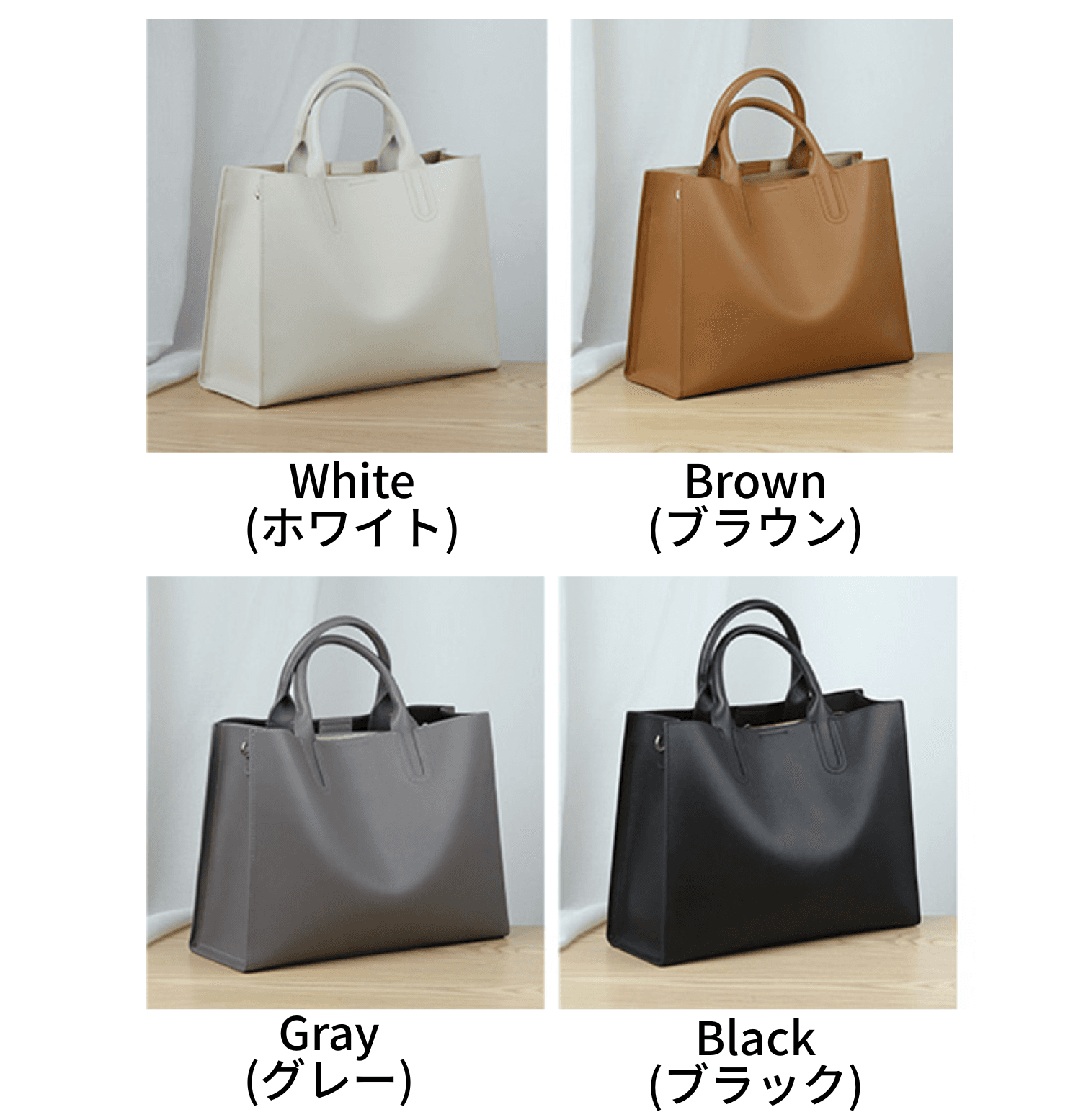 ビジネスバッグ レディース 洗練シンプル スクエア型 ハンドバッグ