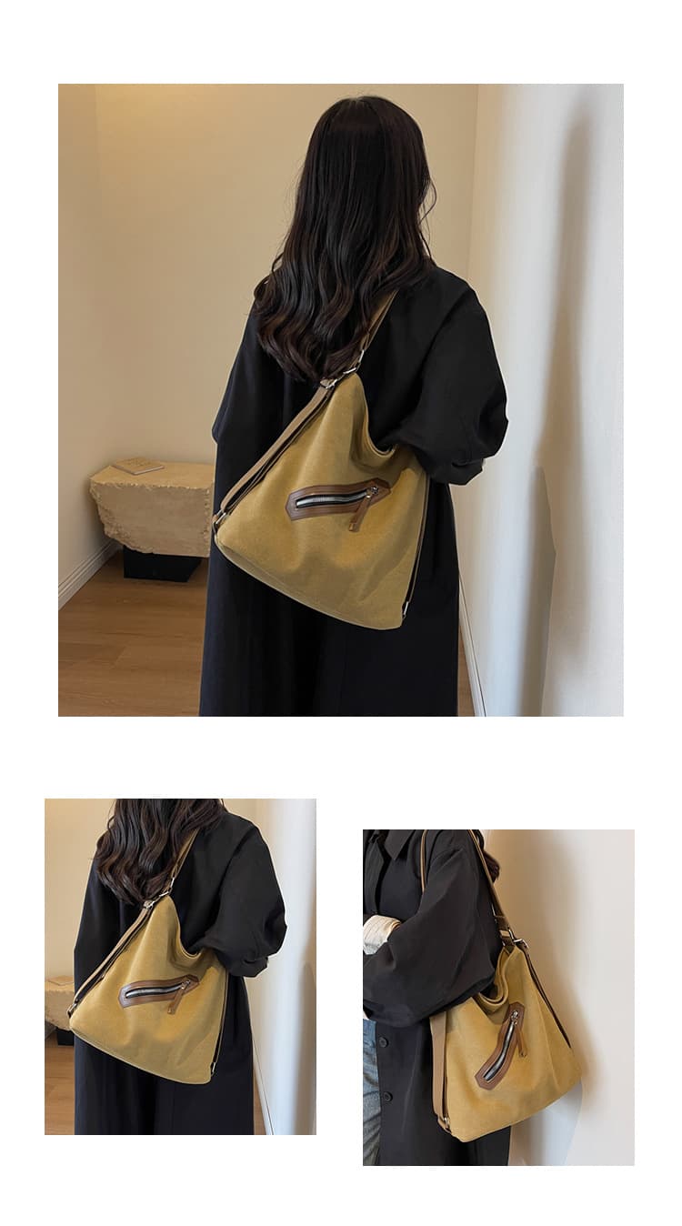 ビジネスバッグ レディース 上品な斜め掛けキャンバストート